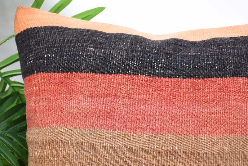 Couch Pillow, Pillow for Sofa, Cushion Cover, Throw Kilim Pillow, Decorative Cushion Cover, 18x18 Red Pillow Cover, Handmade Kilim Cushion - 2