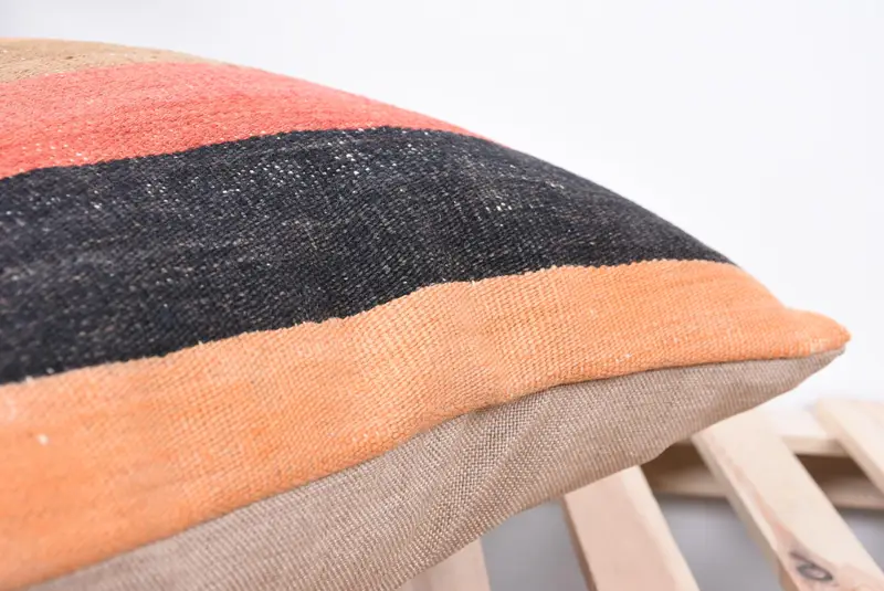 Couch Pillow, Pillow for Sofa, Cushion Cover, Throw Kilim Pillow, Decorative Cushion Cover, 18x18 Red Pillow Cover, Handmade Kilim Cushion - 7