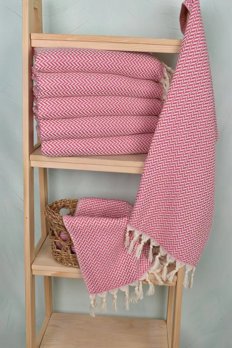 Monogram Hand Towel, Organic Towel, Personalized Dish Towel, Spa Towel, Bridesmaid Favors, 36x18 Cotton Chevron Towel, Monogram Kitchen Towel - 3