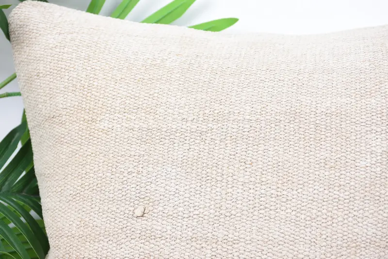 Sofa Bolster Pillow, Vintage Kilim Pillow, 18x18 White Pillow Case, Pillow Case, Throw Kilim Pillow, Turkish Kilim Pillow, Floor Cushion Cover - 2