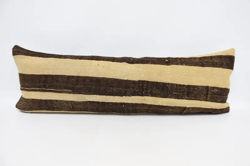 16x48 Beige Cushion Case, Kilim Cushion Sham, Turkish Pillow, Cotton Cushion Case, Ethnical Kilim Rug Pillow, Cushion, Neutral Throw Pillow Case - 1