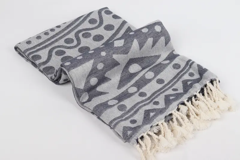 Turkish Towel Bulk, Personalized Gifts, Bridal Gifts, Custom Beach Towel, Travel towel, Gift For The Home Decor, 70x40 Cotton Round Pattern Towel - 7