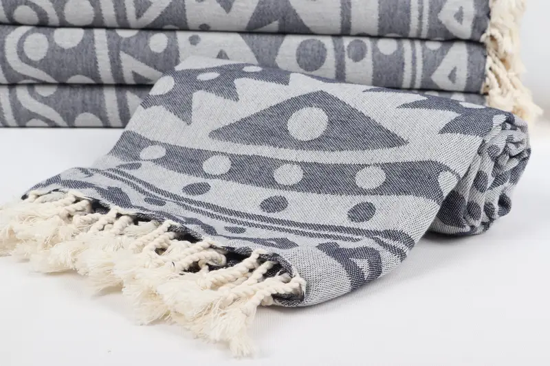 Turkish Towel Bulk, Personalized Gifts, Bridal Gifts, Custom Beach Towel, Travel towel, Gift For The Home Decor, 70x40 Cotton Round Pattern Towel - 5