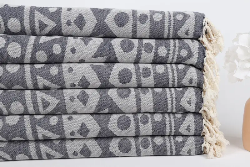 Turkish Towel Bulk, Personalized Gifts, Bridal Gifts, Custom Beach Towel, Travel towel, Gift For The Home Decor, 70x40 Cotton Round Pattern Towel - 4