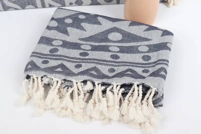 Turkish Towel Bulk, Personalized Gifts, Bridal Gifts, Custom Beach Towel, Travel towel, Gift For The Home Decor, 70x40 Cotton Round Pattern Towel - 6