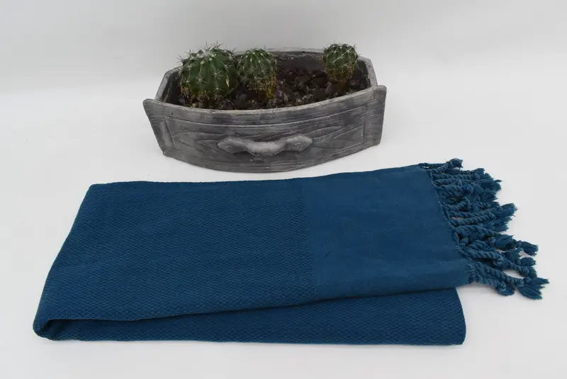 Organic cotton peshtemal for spa and beach, Gift For Boyfriend, Bath towel, Wedding Gift, 70x32 Cotton Geometric Stonewashed Towel, Summer Gift - 3