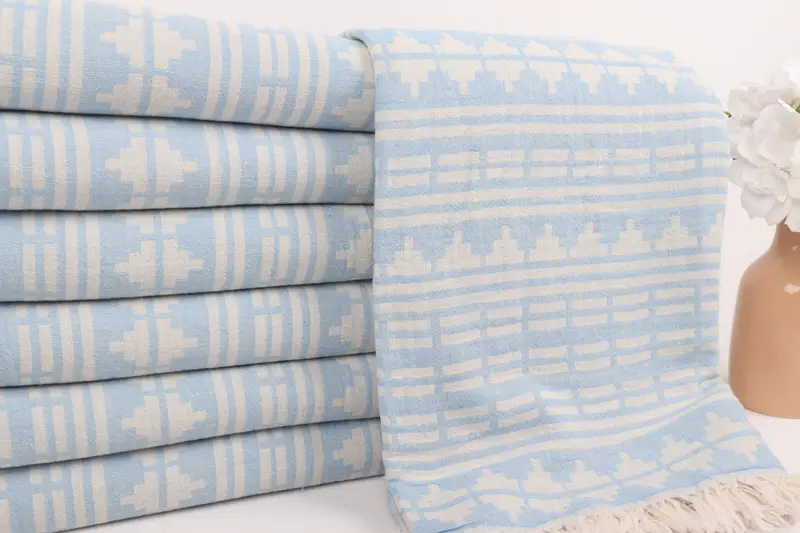 70x40 Cotton Kilim Design Towel, Quick-Dry Beach Towel, Wedding Favors, Friends Beach Towel, Personalized Beach Towel, Bachelorette Party Favor - 3