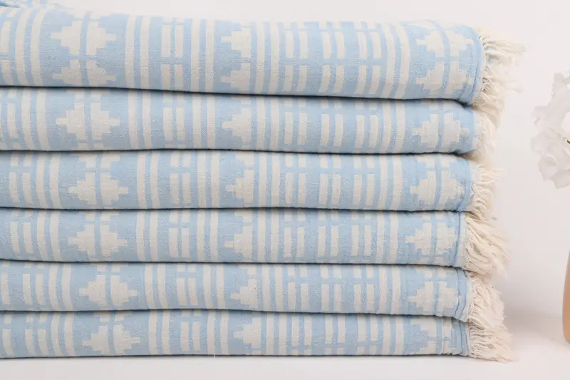 70x40 Cotton Kilim Design Towel, Quick-Dry Beach Towel, Wedding Favors, Friends Beach Towel, Personalized Beach Towel, Bachelorette Party Favor - 4