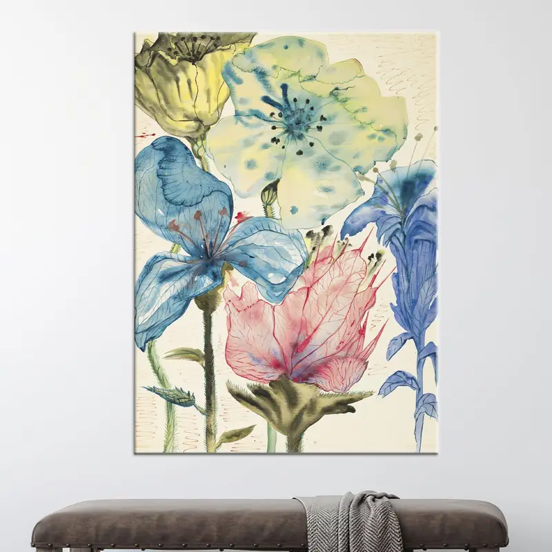 Salvador Dali Art, Dali Flowers Canvas, Abstract Flowers, Flowers Art Decor, Floral Artwork, Modern Canvas Art, Wall Hanging Art, - 2