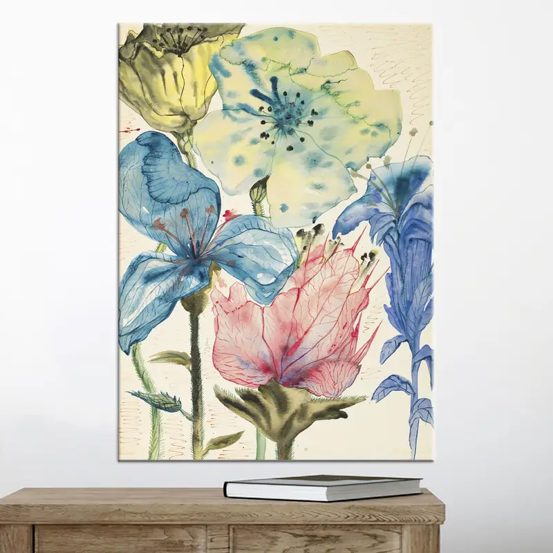 Salvador Dali Art, Dali Flowers Canvas, Abstract Flowers, Flowers Art Decor, Floral Artwork, Modern Canvas Art, Wall Hanging Art, - 3