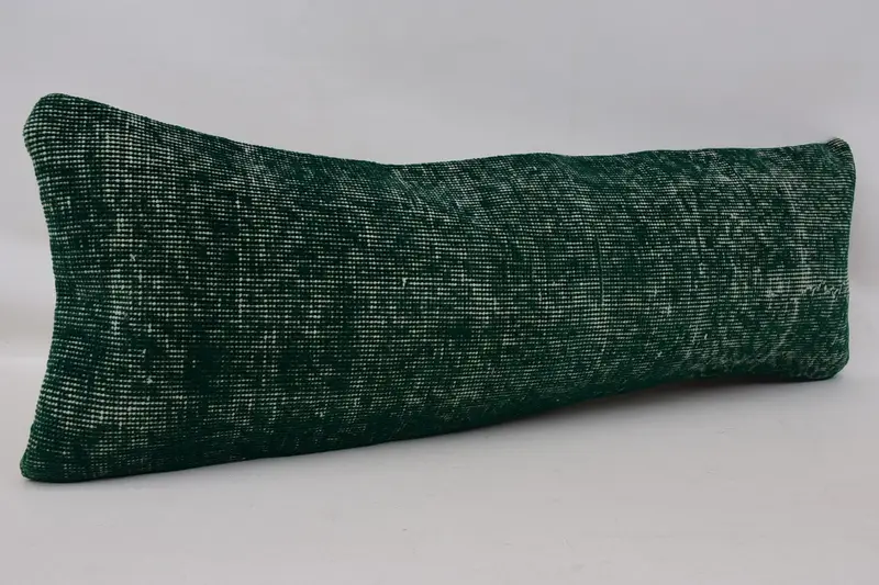 12x36 Green Cushion Case, Kilim Pillow Cover, Throw Kilim Pillow, Home Decor Pillow, Cushion Cover, Pattern Throw Pillow Sham, Armchair Pillow Cover - 3