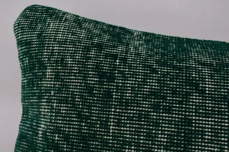 12x36 Green Cushion Case, Kilim Pillow Cover, Throw Kilim Pillow, Home Decor Pillow, Cushion Cover, Pattern Throw Pillow Sham, Armchair Pillow Cover - 2