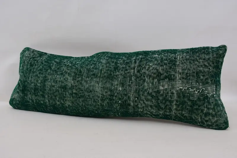 12x36 Green Cushion Case, Kilim Pillow Cover, Throw Kilim Pillow, Home Decor Pillow, Cushion Cover, Pattern Throw Pillow Sham, Armchair Pillow Cover - 5