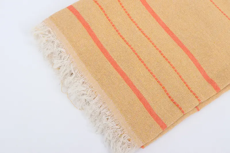 Monogram Turkish Towel, Handwoven Turkish bath towel, Organic Beach Towel, Bridal Gifts, Thin towel, Travel towel, 70x40 Cotton Striped Towel - 7