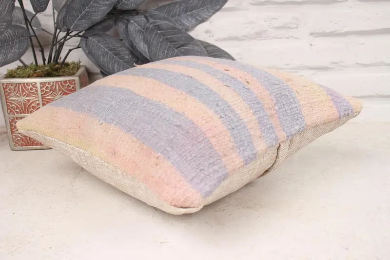 Interior Designer Pillow, Pillow for Couch, Turkish Kilim Pillow, Pillow Sham, Wholesale Pillow Cover, 12x12 Gray Cushion Cover - 6