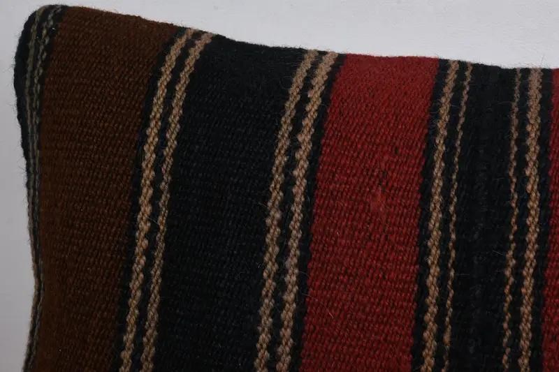 Pillow Cover, Turkish Bench Cushion Case, Boho Pillow, Anatolian Pillow Case, Turkish Kilim Pillow, Gift Pillow, 8x16 Orange Pillow Case - 2