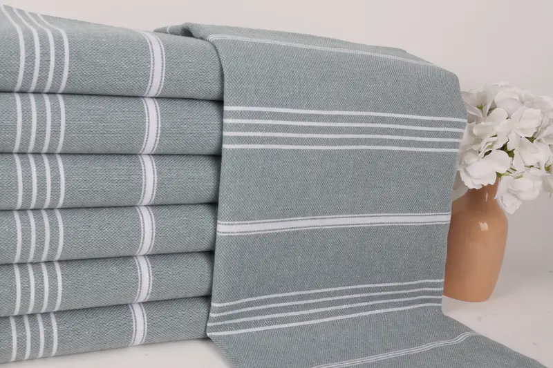 Gym Towel, Bridesmaid Gift Towel, Personalized Gifts, Turkish beach towel, Gift For Mom, 70x40 Cotton Striped Towel, Bachelorette Party Items - 2