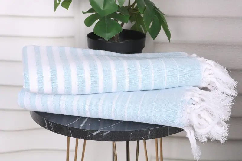Wedding For Favor, Home Decor Gifts, 70x40 Cotton Striped Towel, Bachelorette Gifts, Custom Wedding Gift, Quick-dry travel peshtemal towel - 3