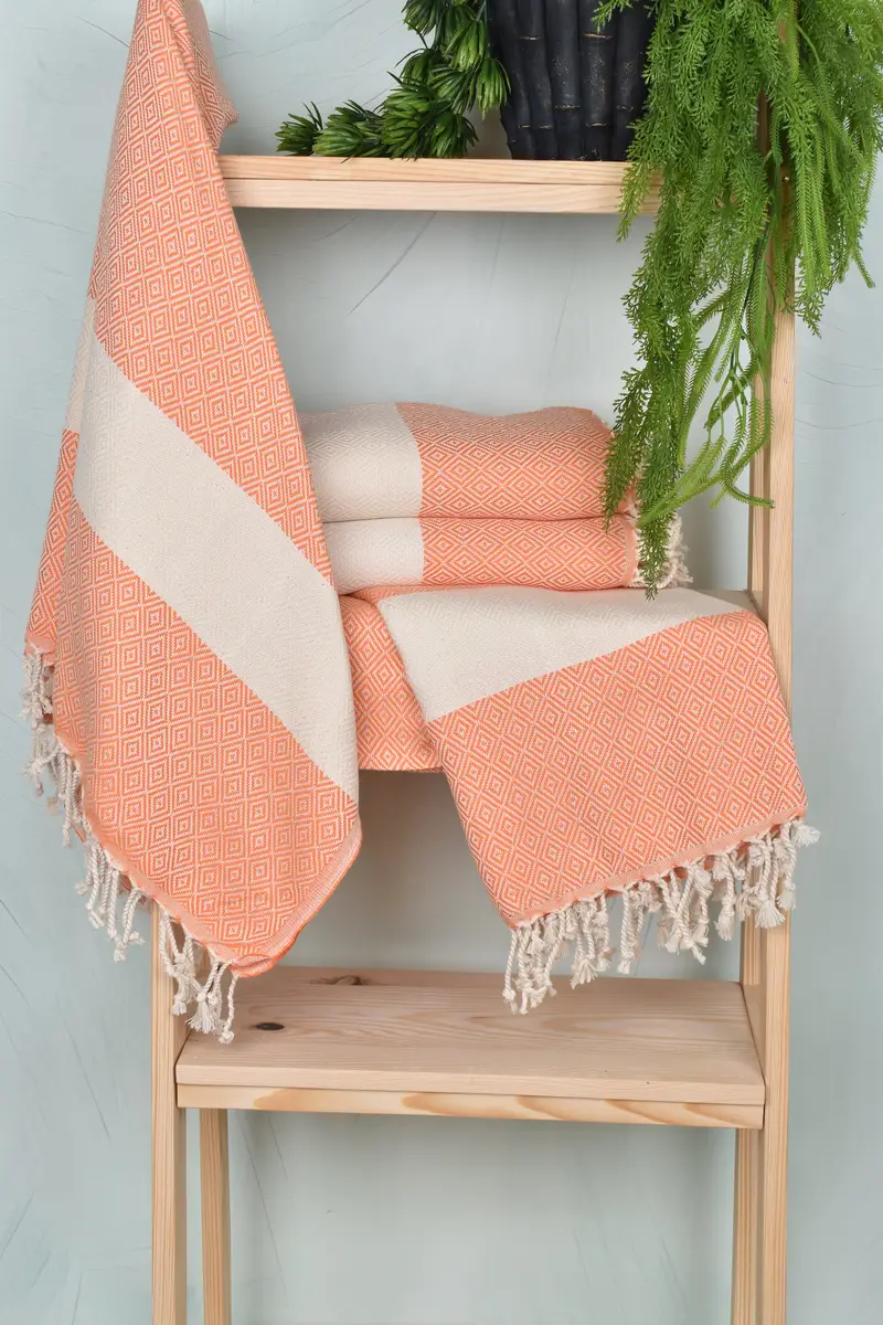 Spa Towel, 70x40 Cotton Diamond Towel, Bridesmaid Gift, Custom Gift, Bachelorette Party Gifts, Turkish bath towel, Summer Towel, Valentines Day Gift - 6