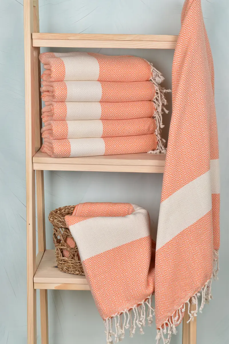Spa Towel, 70x40 Cotton Diamond Towel, Bridesmaid Gift, Custom Gift, Bachelorette Party Gifts, Turkish bath towel, Summer Towel, Valentines Day Gift - 3