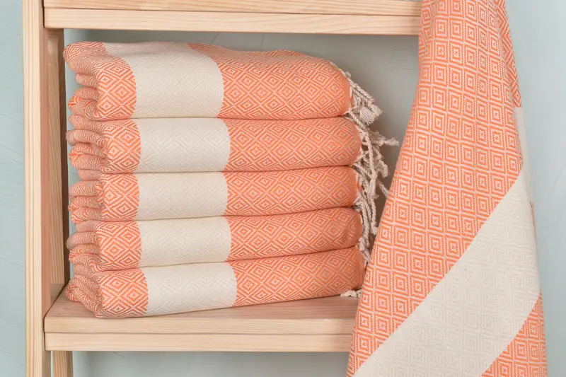 Spa Towel, 70x40 Cotton Diamond Towel, Bridesmaid Gift, Custom Gift, Bachelorette Party Gifts, Turkish bath towel, Summer Towel, Valentines Day Gift - 1