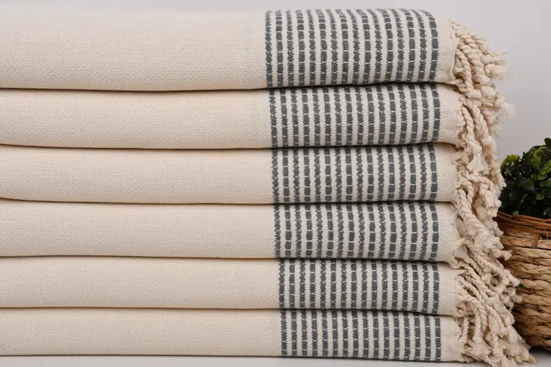 Bachelorette Towel, Bulk Order Towel, Unique Gift, Organic towel, Beach Towel Monogram, Custom Towel, Personalized Gifts, 70x36 Cotton Striped Towel - 2
