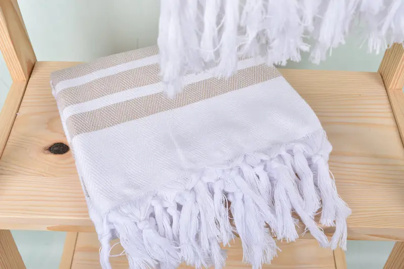 Organic Beach Towel, Lightweight towel, Wedding Gift Ideas, 70x40 Cotton Herringbone Towel, Bachelor Bachelorette Party Favors, Large Turkish Towel - 5