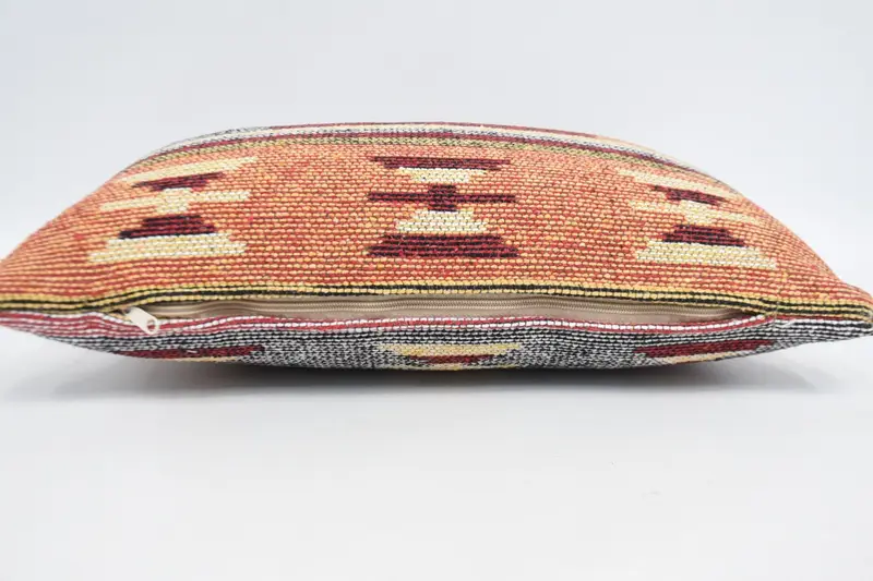 Home Decor Pillow, Nomadic Cushion, Vintage Kilim Throw Pillow, Vintage Pillow, Bolster Pillow, 12x20 Beige Pillow Sham, Cushion Cover - 6