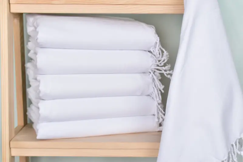 Personalized Wedding Towel White Cotton 40x71 Inches