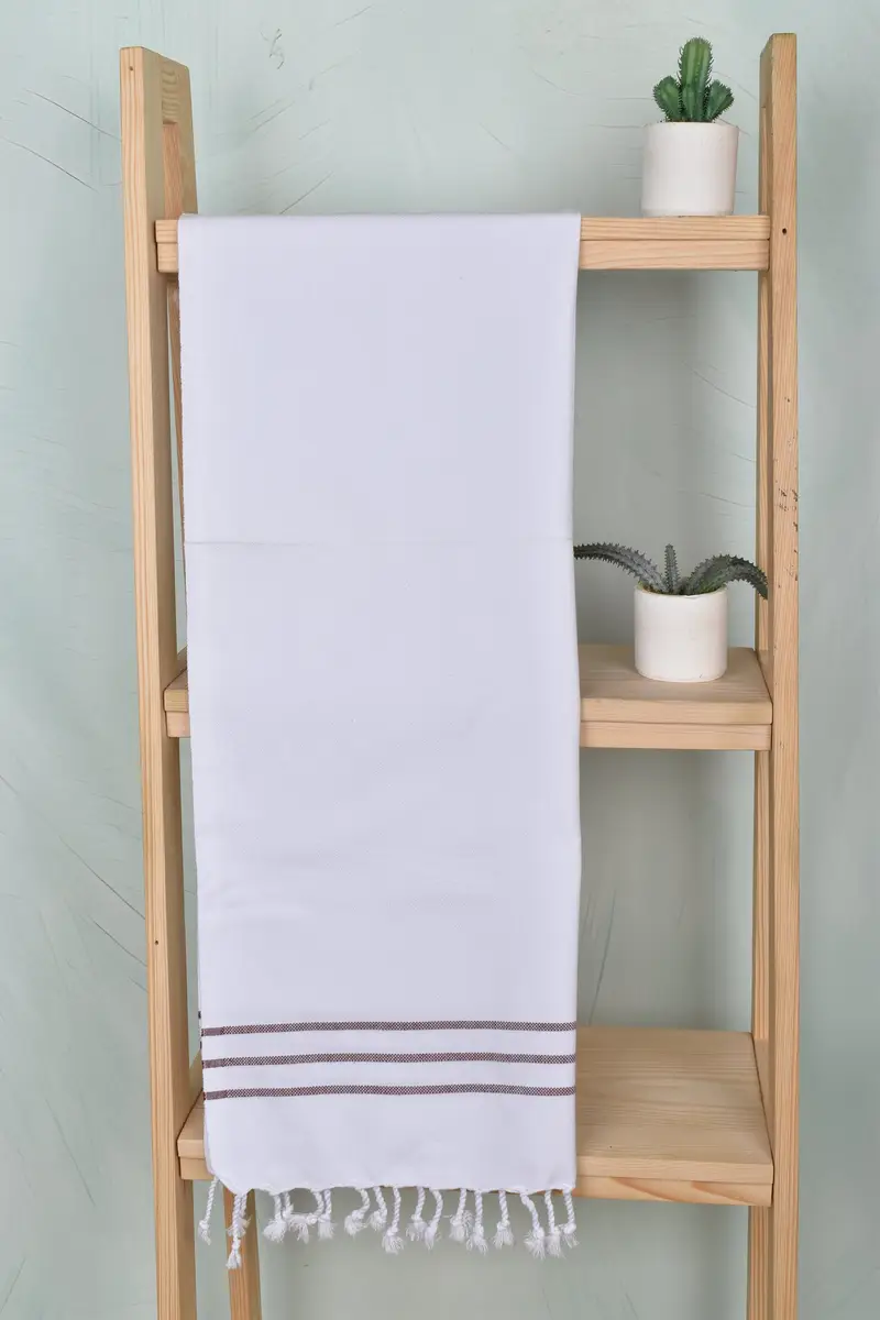 Custom Hand Towel, 40x24 Cotton Striped Towel, Personalized Hand Towel, Xmas Gifts, Spa Towel, Gift For Mom, Holiday Towel, Wedding Favors - 8