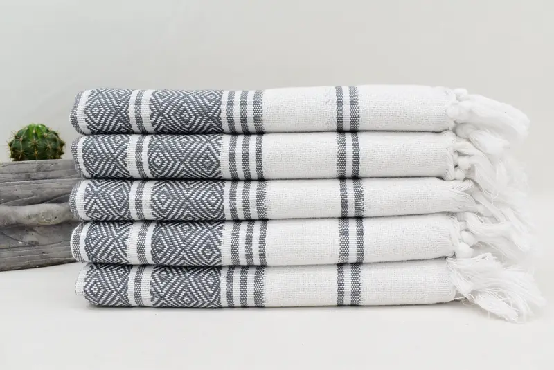 Türkischer Geschirrtuch, 40x18 Baumwolldiamanttuch, Monogramm Handtuch, Strandthema Junggeselle Party, türkisches Handtuch Handtuch, benutzerdefiniertes Geschirrtuch - 6