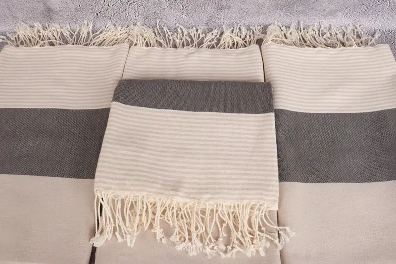 68x40 Cotton Striped Towel, Custom Gift, Turkish Beach Towel Personalized, Bachelorette Party Gifts, Personalized Gift For Him, Wedding Gifts Towel - 4
