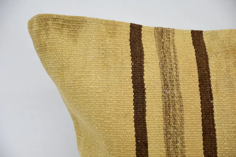 Christmas Cushion Cover, Kilim Cushion Sham, Handmade Kilim Cushion, Pillow Case, 16x48 Beige Pillow Case, Interior Designer Pillow - 2
