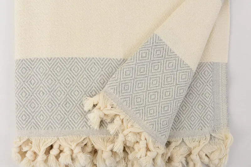Customized Turkish Blanket, Bedspread, 96x80 Cotton Diamond Towel, Bridal Shower Gift, Personalized Gifts, Bridesmaid Gift, Beach Theme Wedding Gift - 8