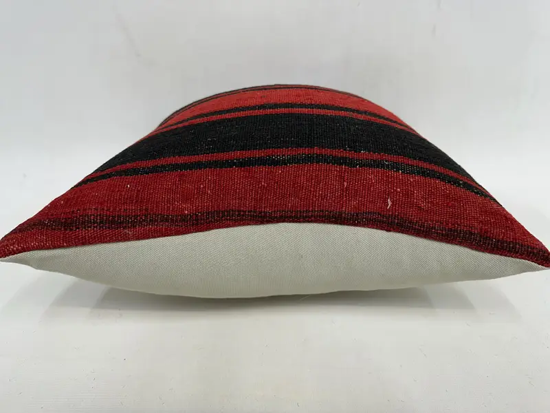18x18 Red Pillow Case, Pillow for Couch, Vintage Pillow, Customized Pillow Cover, Pillow Cover, Turkish Pillow, Nomadic Pillow Cover - 5