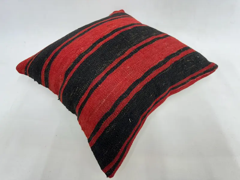 18x18 Red Pillow Case, Pillow for Couch, Vintage Pillow, Customized Pillow Cover, Pillow Cover, Turkish Pillow, Nomadic Pillow Cover - 6