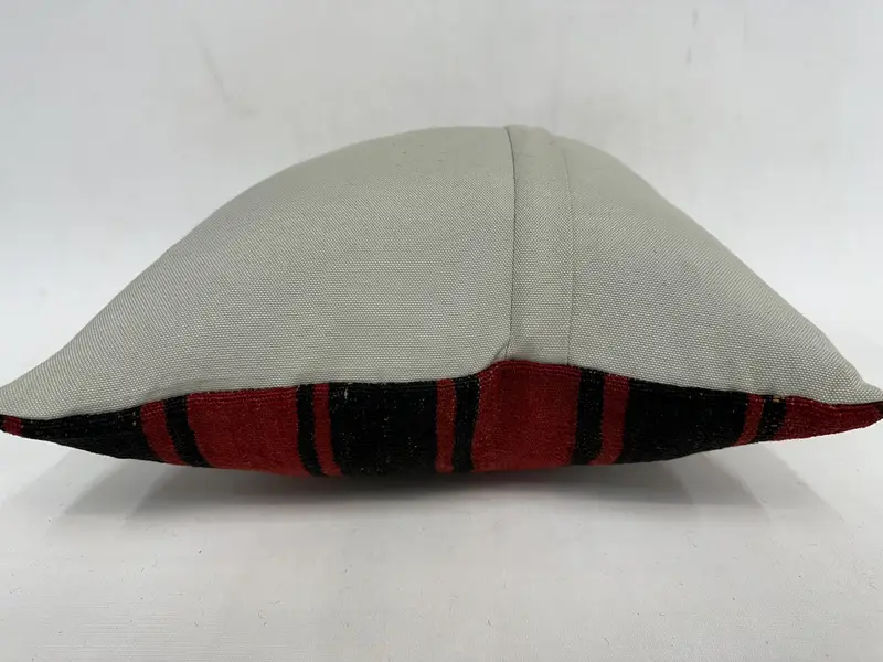 18x18 Red Pillow Case, Pillow for Couch, Vintage Pillow, Customized Pillow Cover, Pillow Cover, Turkish Pillow, Nomadic Pillow Cover - 7