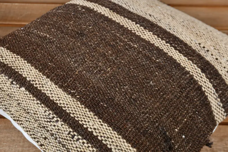 Farmhouse Pillow Sham, Kilim Pillow, Handmade Pillow, Cushion, Pillow for Couch, 12x12 Beige Cushion Cover, Handmade Kilim Cushion - 4