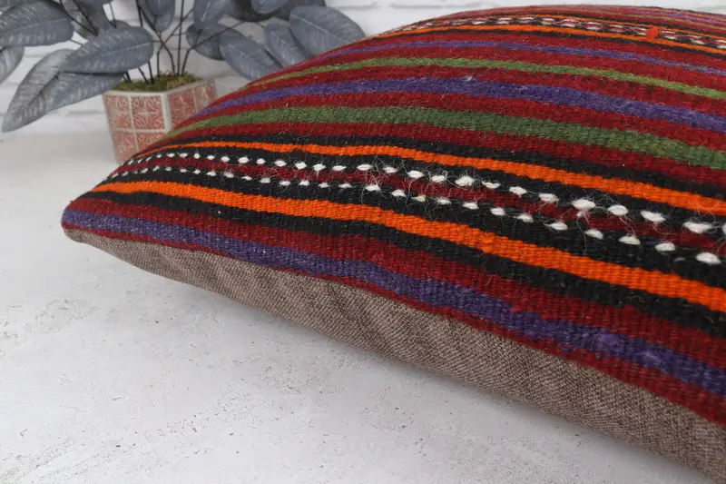 Interior Designer Pillow, Kilim Cushion Sham, Pastel Cushion Cover, Boho Pillow Sham Cover, 22x22 Green Pillow, Cushion Cover - 8