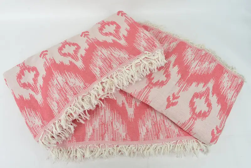 Customized Turkish Blanket, Custom Blanket, 90x76 Cotton Patterned Towel, Decorative Blanket, Bridesmaid Gifts, Customized Throw Blankets - 7