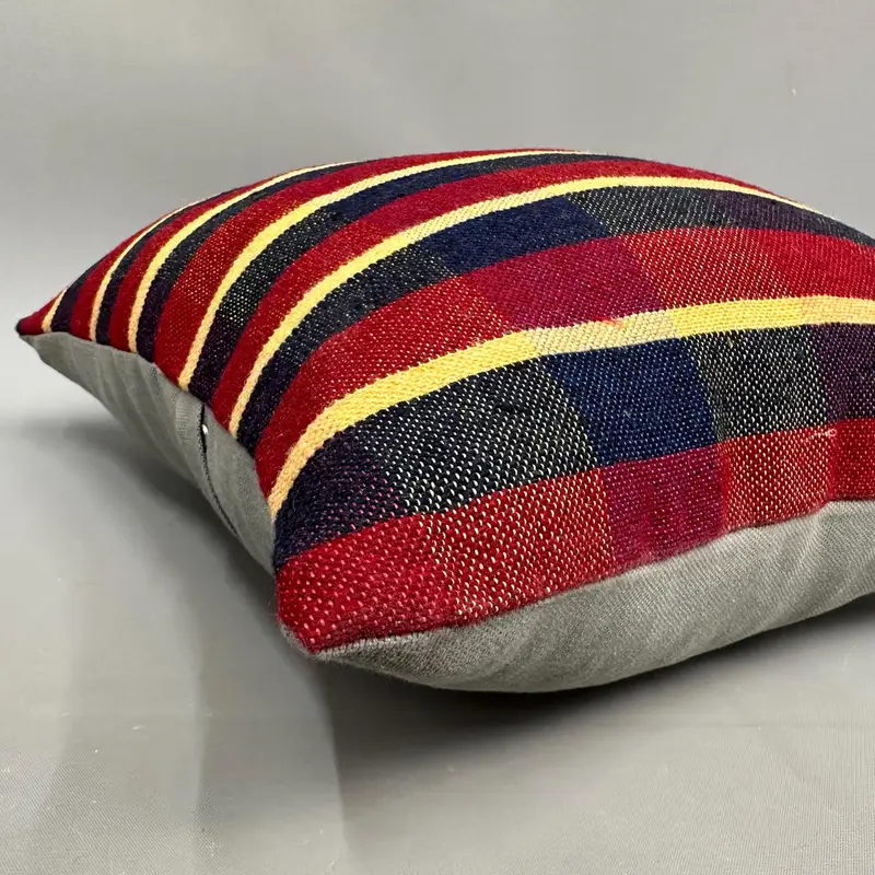 Wholesale Cushion Cover, Turkish Kilim Pillow, Boho Pillow, 18x18 Red Pillow Cover, Vintage Pillow, Muted Cushion Case, Cushion Case, Gift Pillow - 6