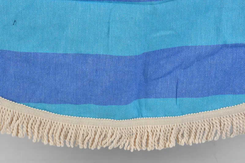 Turkish beach towel, Personalized Gift For Her, Wedding Favors, Bridesmaid Towel, Personalized Bridesmaid Gift, 64x64 Cotton Striped Round Towel - 4