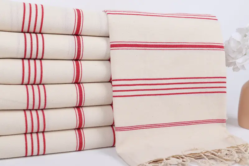 Monogrammed Beach Towel, Beach Towel Bulk, Holiday Towel, Pool Towels, Memorial Gift, Organic Towel, Wedding Gifts Towel, 70x40 Linen Striped Towel - 2