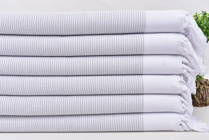 Spa Towel, Merry Christmas Gifts, Bridesmaid Gifts, Best Wedding Gift, Personalized Dish Towel, 40x18 Cotton Striped Towel, Turkish Towel Hand Towel - 3