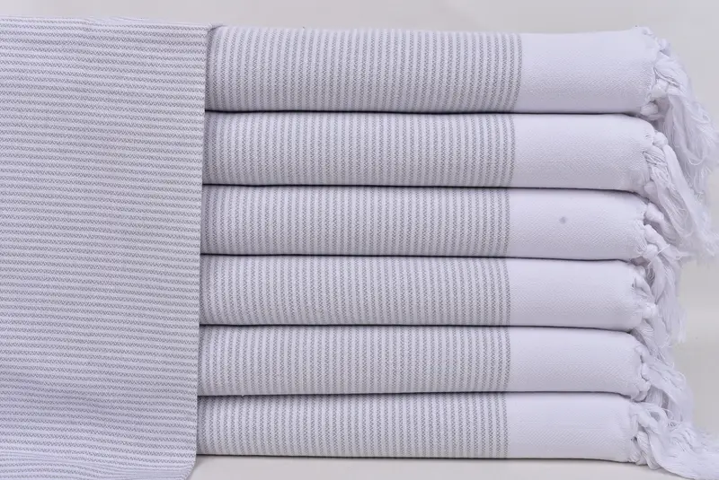 Spa Towel, Merry Christmas Gifts, Bridesmaid Gifts, Best Wedding Gift, Personalized Dish Towel, 40x18 Cotton Striped Towel, Turkish Towel Hand Towel - 1