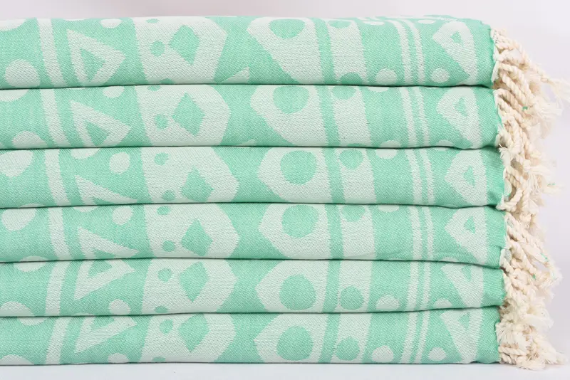 Pool Towels, Yoga Towel, Personalized Bridesmaid Gift, Best Friend Christmas Gift, 70x40 Cotton Round Pattern Towel, Summer Gift, Sand-free towel - 4