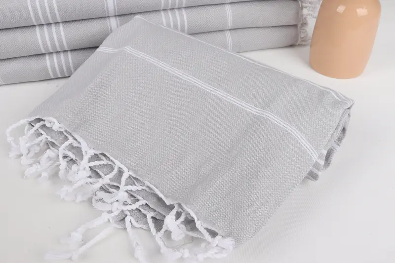 Bridesmaid Gift, Peshtemal Towel, Gym Towel, Cotton towel, 70x40 Cotton Striped Towel, Peshtemal beach towel with unique design, Bridal Shower Gifts - 4