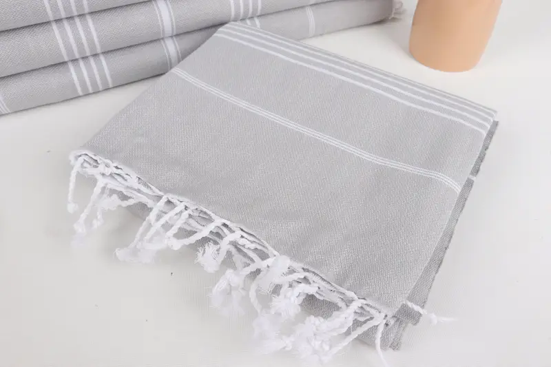 Bridesmaid Gift, Peshtemal Towel, Gym Towel, Cotton towel, 70x40 Cotton Striped Towel, Peshtemal beach towel with unique design, Bridal Shower Gifts - 5