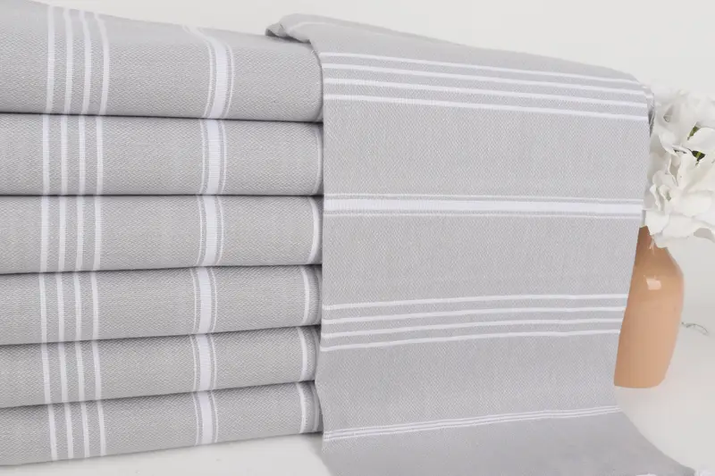 Bridesmaid Gift, Peshtemal Towel, Gym Towel, Cotton towel, 70x40 Cotton Striped Towel, Peshtemal beach towel with unique design, Bridal Shower Gifts - 2