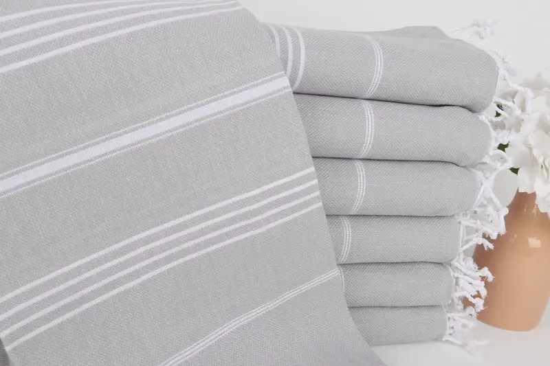 Bridesmaid Gift, Peshtemal Towel, Gym Towel, Cotton towel, 70x40 Cotton Striped Towel, Peshtemal beach towel with unique design, Bridal Shower Gifts - 1